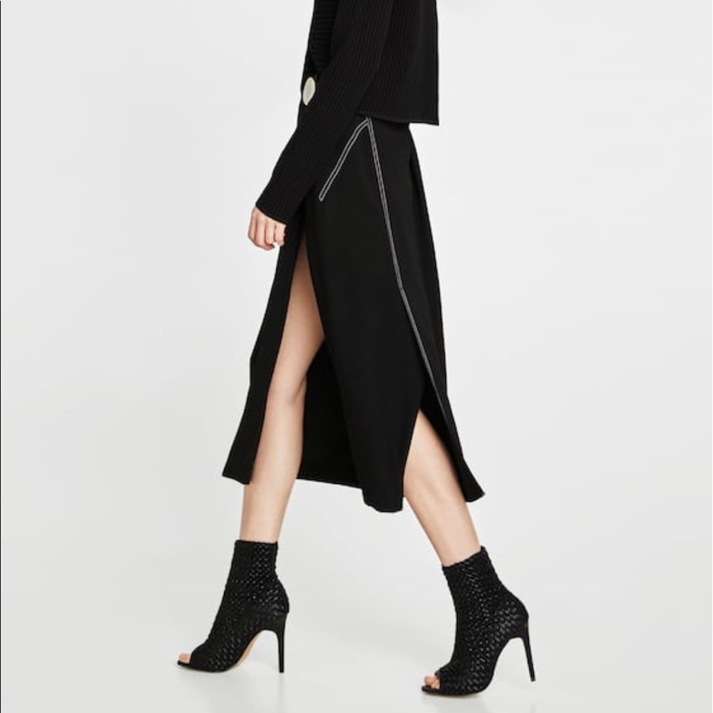 Zara braided ankle boots sandals - Picture 4 of 8